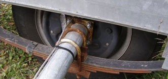 Galvanized pontoon trailer